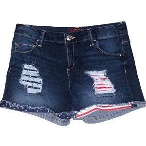 Justice Distressed American Flag Shorts🇺🇸